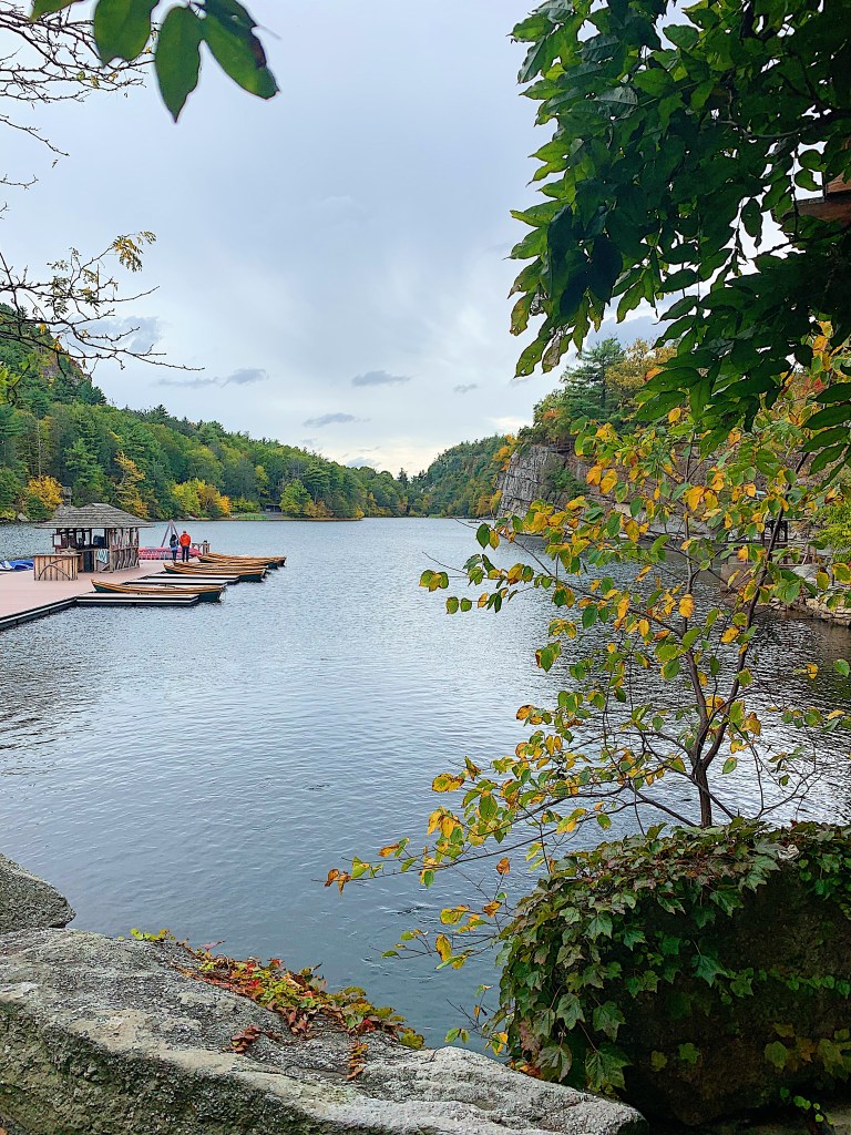 canoes at the dock