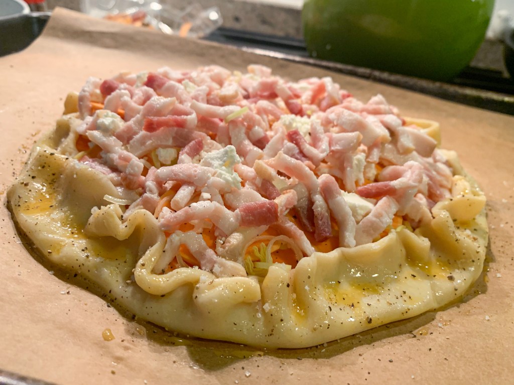 Galette ready to bak