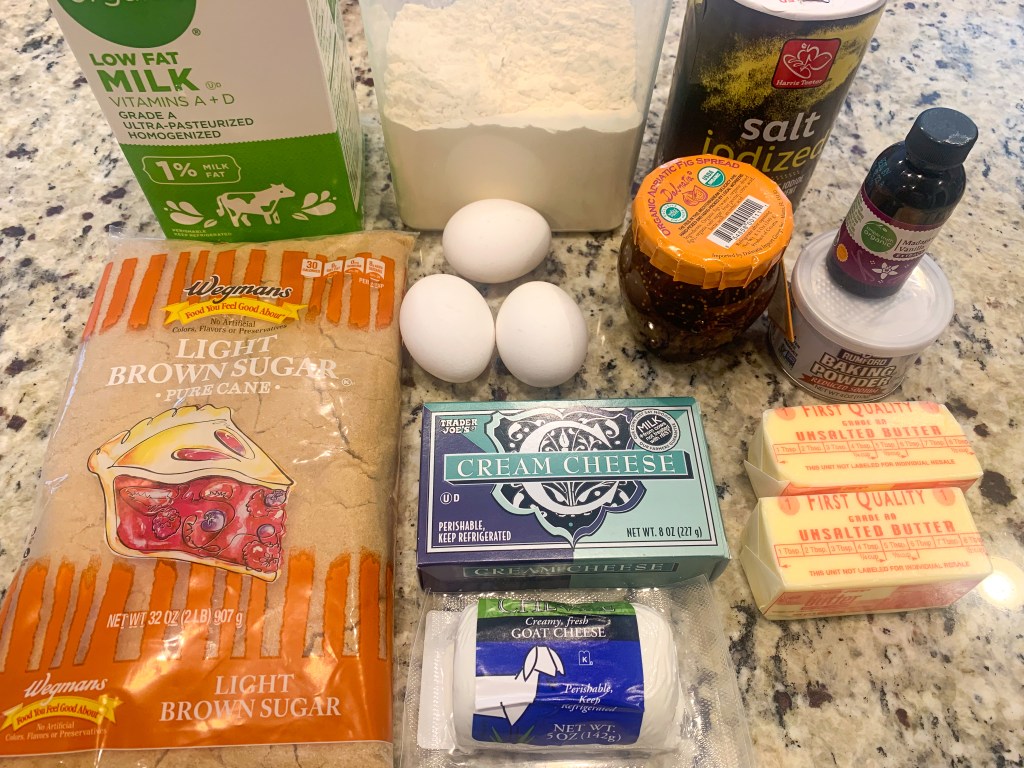 Picture of the ingredients on a countertop